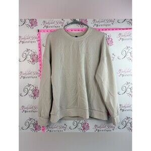 Lazy pants sweater very soft Classic Men's Crewneck Sweatshirt in Light Beige